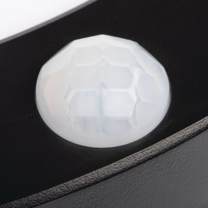 LED Griestu/iegremdējama lampa ar kustību sensoru 2in1 ERGA LED/17W/230V 3000/4000/6500K melna
