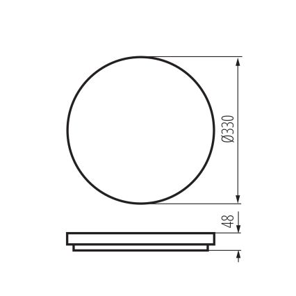 LED griestu gaismeklis VARSO LED/22/30W/230V 3000/4000/6500K Ø 33 cm IP54
