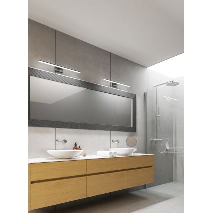 LED spoguļa vannas istabas apgaismojums ASTEN LED/12W/230V IP44 melns
