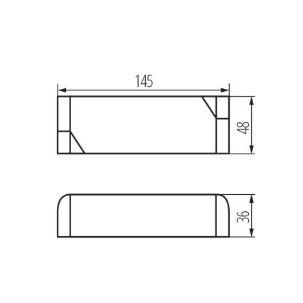 Kanlux 26810 - Elektrisks pārveidotājs DRIFT 0-30W/230V/12V DC