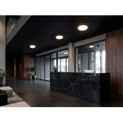 LED griestu gaismeklis ar kustības un krēslas sensoru VARSO LED/22/30W/230V 3000/4000/6500K Ø 33 cm IP54
