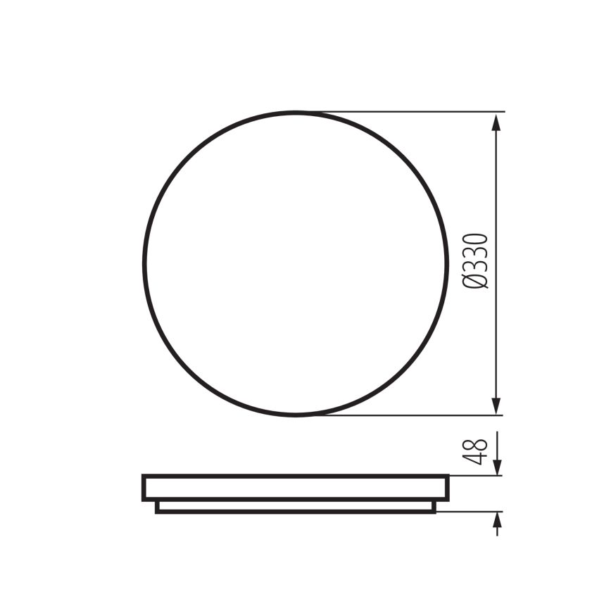 LED griestu gaismeklis ar kustības un krēslas sensoru VARSO LED/22/30W/230V 3000/4000/6500K Ø 33 cm IP54
