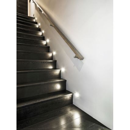 LED kāpņu gaismeklis ar sensoru LED/0,8W/12V 3000K