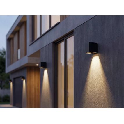 LED saules sienas gaismeklis ar sensoru REKA LED/6W/3,7V 1800 mAh 3000/4000/6500K IP65 melna