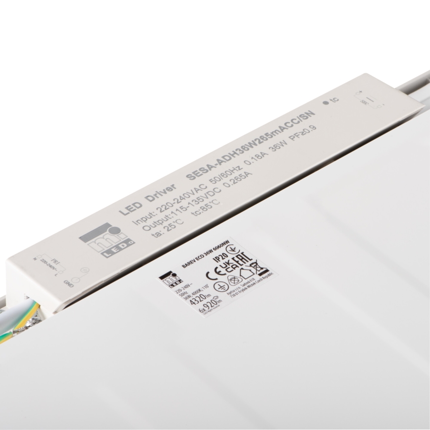 LED Iegremdējams panelis BAREV ECO LED/36W/230V 4000K 60x60 cm