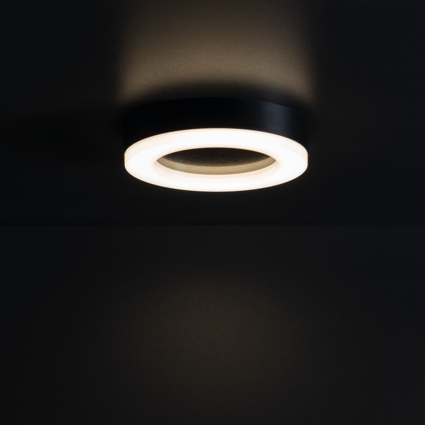 LED Āra griestu lampa TURA LED/15W/230V 4000K IP65 melna