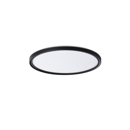 LED Vannas istabas griestu lampa AZPO LED/11,8W/230V d. 22,5 cm IP54 melna