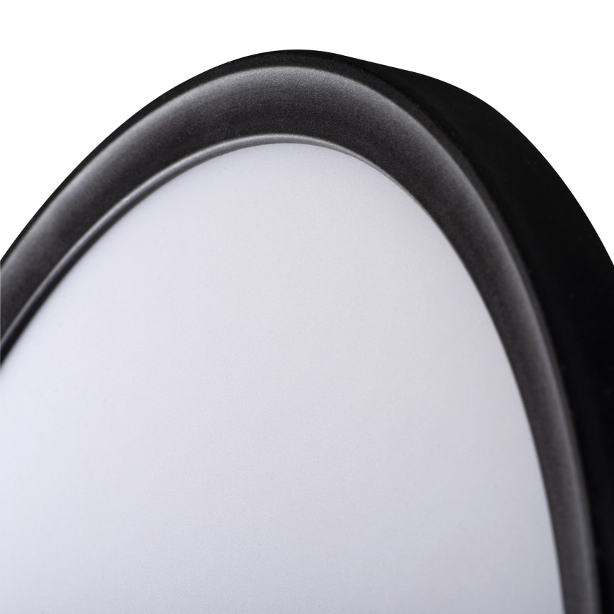 LED Vannas istabas griestu lampa AZPO LED/11,8W/230V d. 22,5 cm IP54 melna