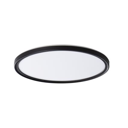 LED Vannas istabas griestu lampa AZPO LED/18,5W/230V d. 29 cm IP54 melna
