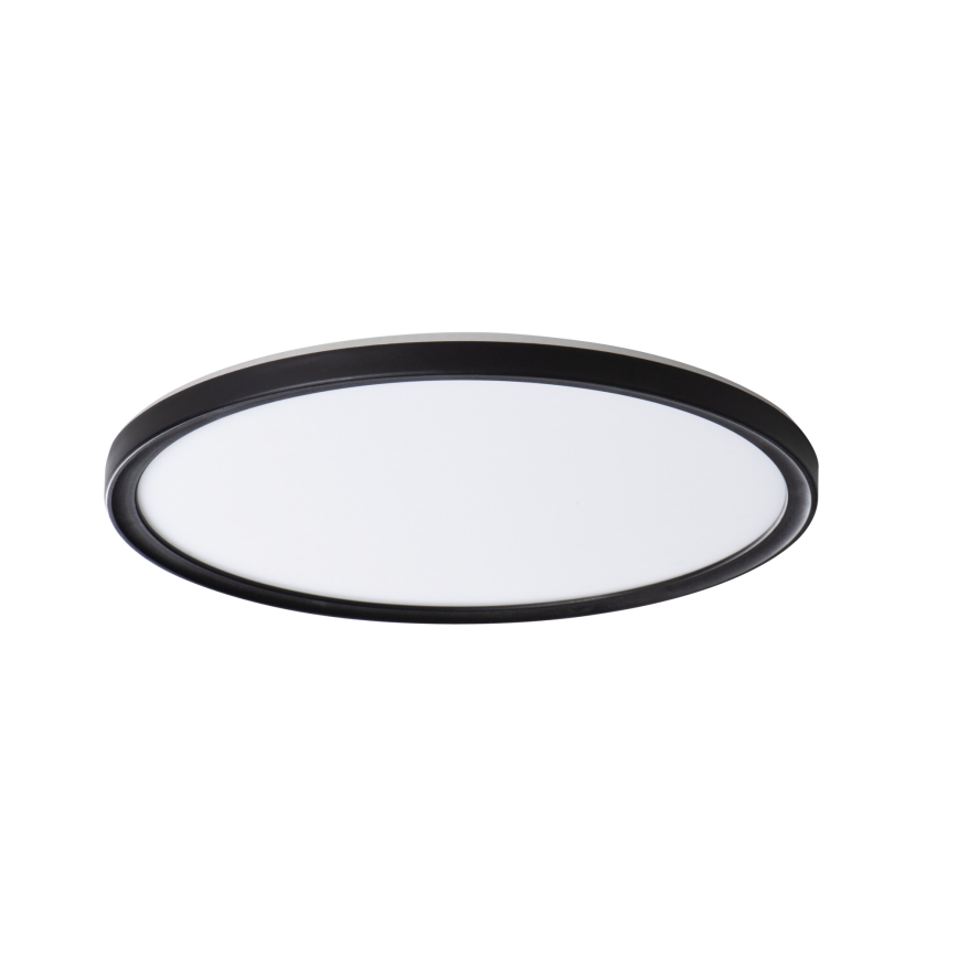 LED Vannas istabas griestu lampa AZPO LED/18,5W/230V d. 29 cm IP54 melna