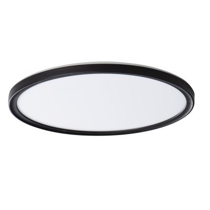 LED Vannas istabas griestu lampa AZPO LED/22W/230V d. 42 cm IP54 melna