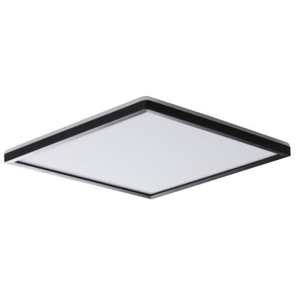 LED Vannas istabas griestu lampa AZPO LED/22W/230V 42x42 cm IP54 melna