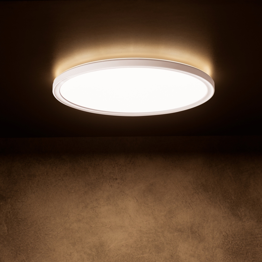 LED griestu gaismeklis AZPO LED/22W/230V 3000/4000/6000K Ø 42 cm IP54 balta
