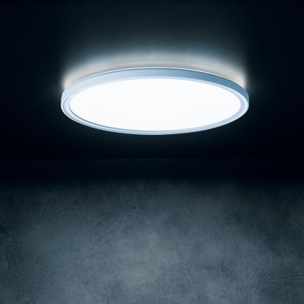 LED griestu gaismeklis AZPO LED/22W/230V 3000/4000/6000K Ø 42 cm IP54 balta