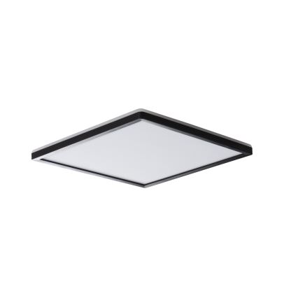 LED griestu gaismeklis AZPO LED/17,5W/230V 3000/4000/6000K 30x30 cm IP54 melns
