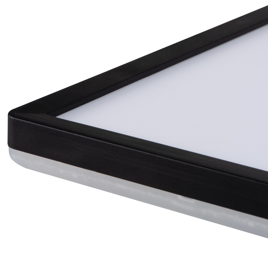 LED griestu gaismeklis AZPO LED/17,5W/230V 3000/4000/6000K 30x30 cm IP54 melns