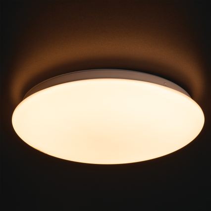 LED vannas istabas griestu gaismeklis ar kustības un krēslas sensoru CORSO LED/12W/230V 3000/4000/6500K Ø 27,8 cm IP44
