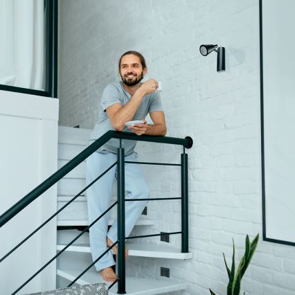 LED kāpņu gaismeklis ERINUS LED/0,8W/12V 3000K melns