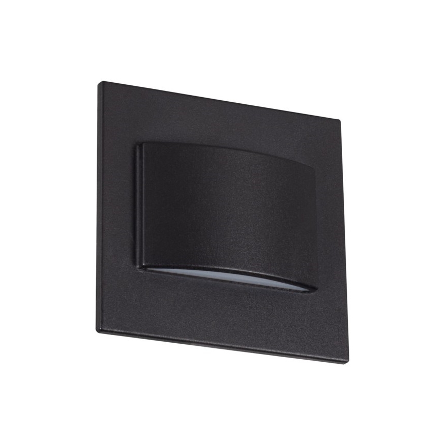 LED kāpņu gaismeklis ERINUS LED/1,5W/12V 3000K melns