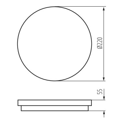 LED Āra griestu gaismeklis BENO LED/24W/230V IP54 pelēks