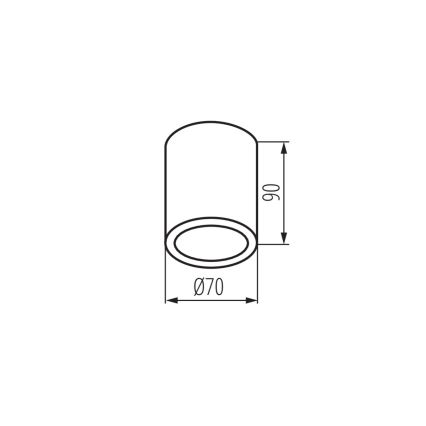 Kanlux 33360 - Āra starmetis AQILO 1xGU10/7W/230V IP65 balts