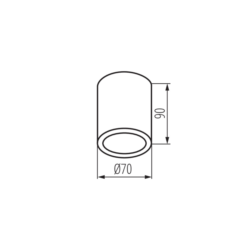 Kanlux 33361 - Āra starmetis AQILO 1xGU10/7W/230V IP65 melns
