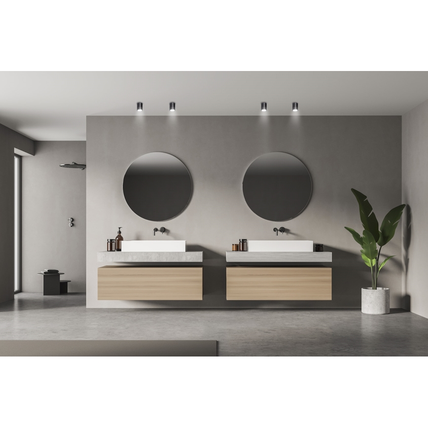 Āra prožektors AQILO 1xGU10/7W/230V IP65 antracīts