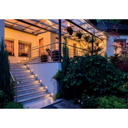 LED Iebūvējams gaismeklis GLASI LED/3W/230V 4000K IP44 melns