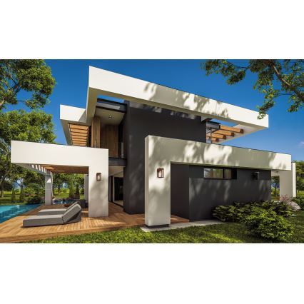 Āra sienas lampa VIMO 1xE27/15W/230V IP44 varš