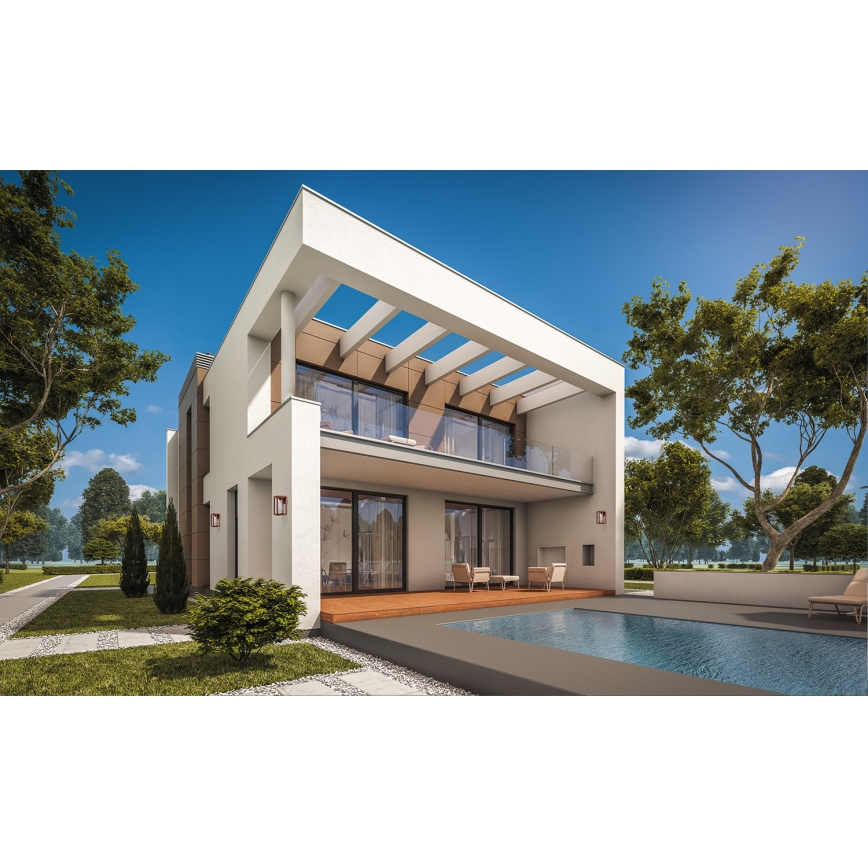 Āra sienas lampa VIMO 1xE27/15W/230V IP44 varš