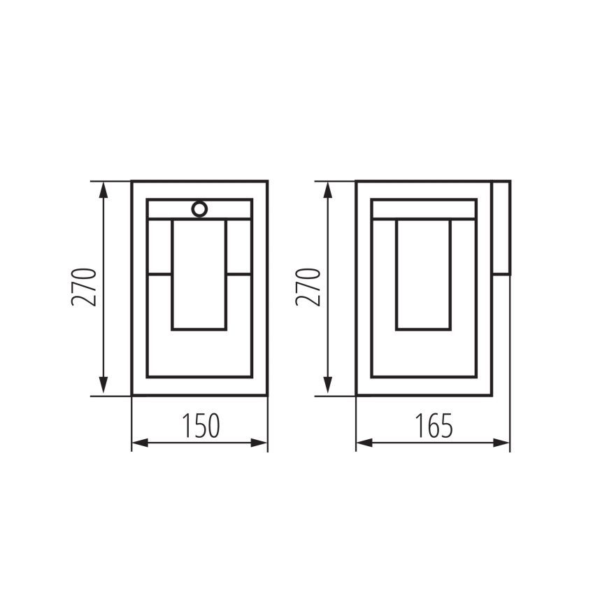 Āra sienas lampa ar sensoru VIMO 1xE27/15W/230V IP44