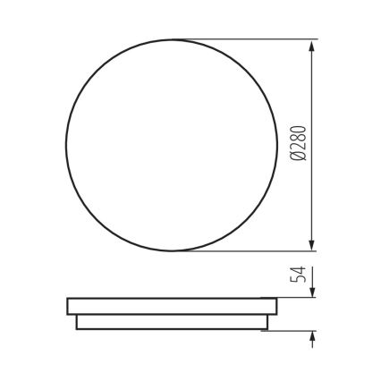 LED Vannas istabas lampa ar sensoru STIVI LED/24W/230V IP65