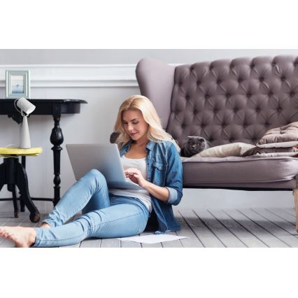 Galda lampa LARATA 1xE27/5W/230V balta