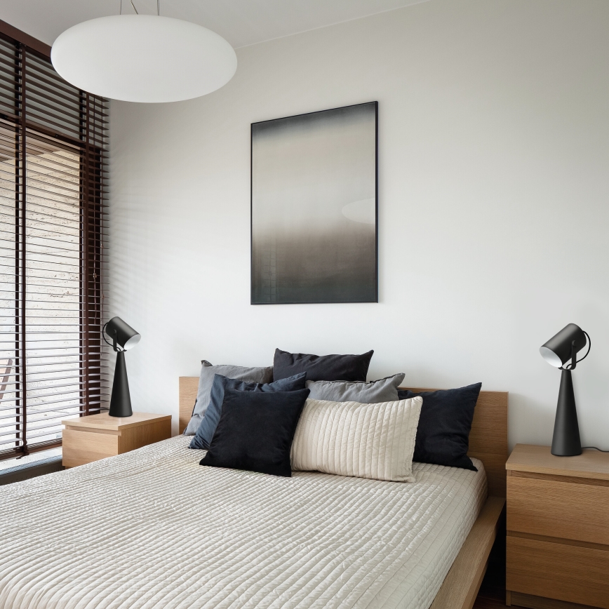 Galda lampa LARATA 1xE27/5W/230V melna