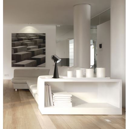 Galda lampa LARATA 1xE27/5W/230V melna