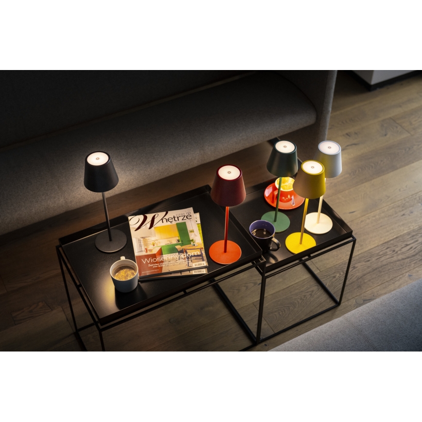 LED Aptumšojama, lādējama galda lampa INITA LED/1,2W/1800 mAh IP54 zaļa