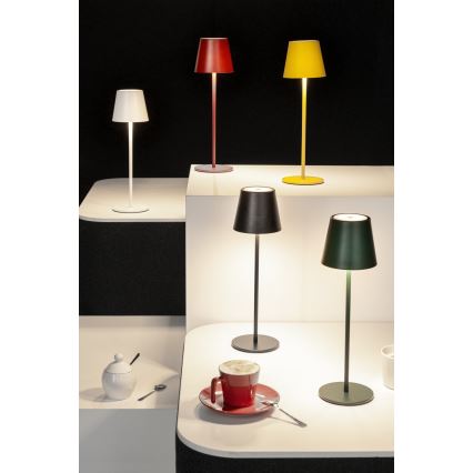 LED Aptumšojama, lādējama galda lampa INITA LED/1,2W/1800 mAh IP54 zaļa