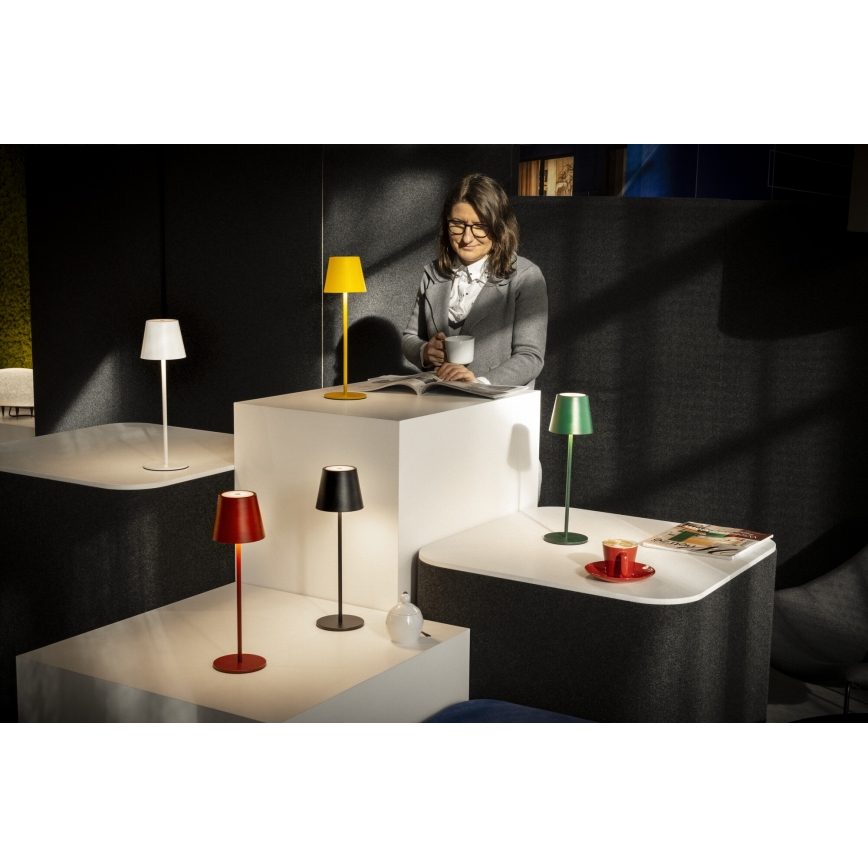 LED Aptumšojama, lādējama galda lampa INITA LED/1,2W/1800 mAh IP54 zaļa