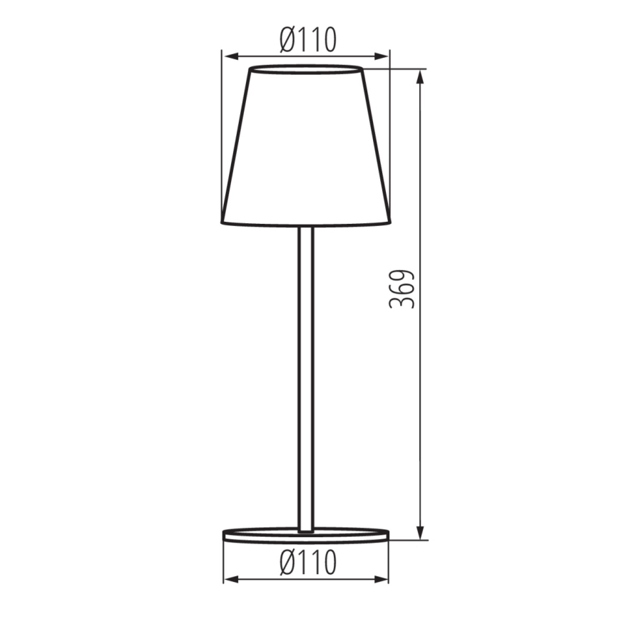 LED Aptumšojama, lādējama galda lampa INITA LED/1,2W/1800 mAh IP54 zaļa