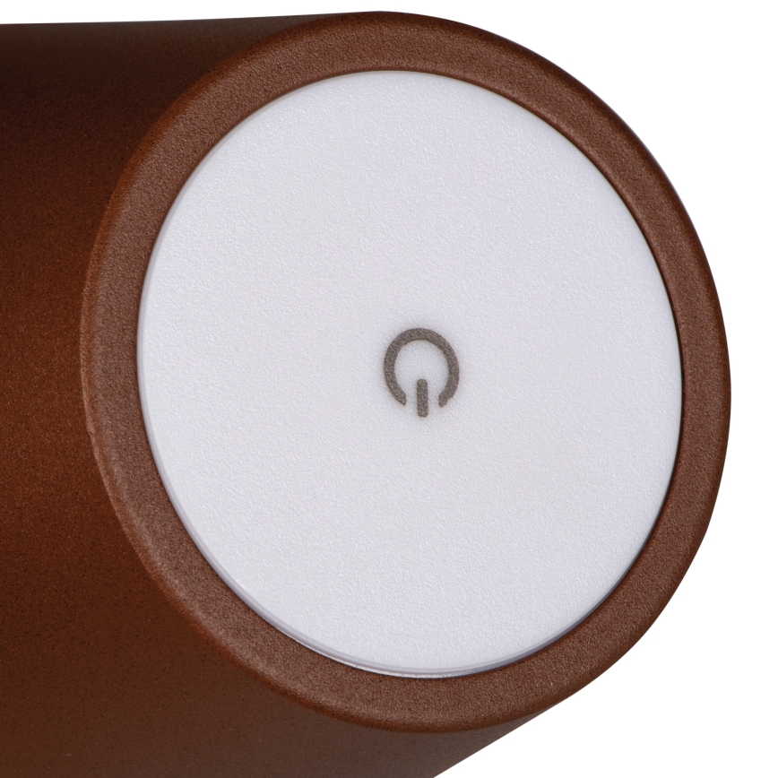LED Aptumšojama, lādējama galda lampa INITA LED/1,2W/1800 mAh IP54 brūna