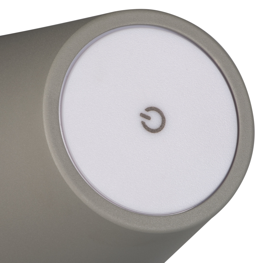 LED Aptumšojama, lādējama galda lampa INITA LED/1,2W/1800 mAh IP54 pelēka