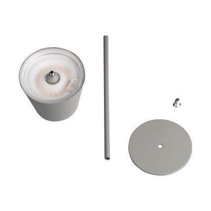 LED Aptumšojama, lādējama galda lampa INITA LED/1,2W/1800 mAh IP54 pelēka