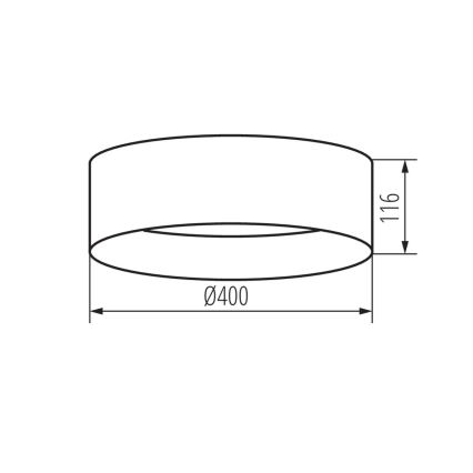 LED Griestu lampa RIFA LED/17,5W/230V 4000K balta