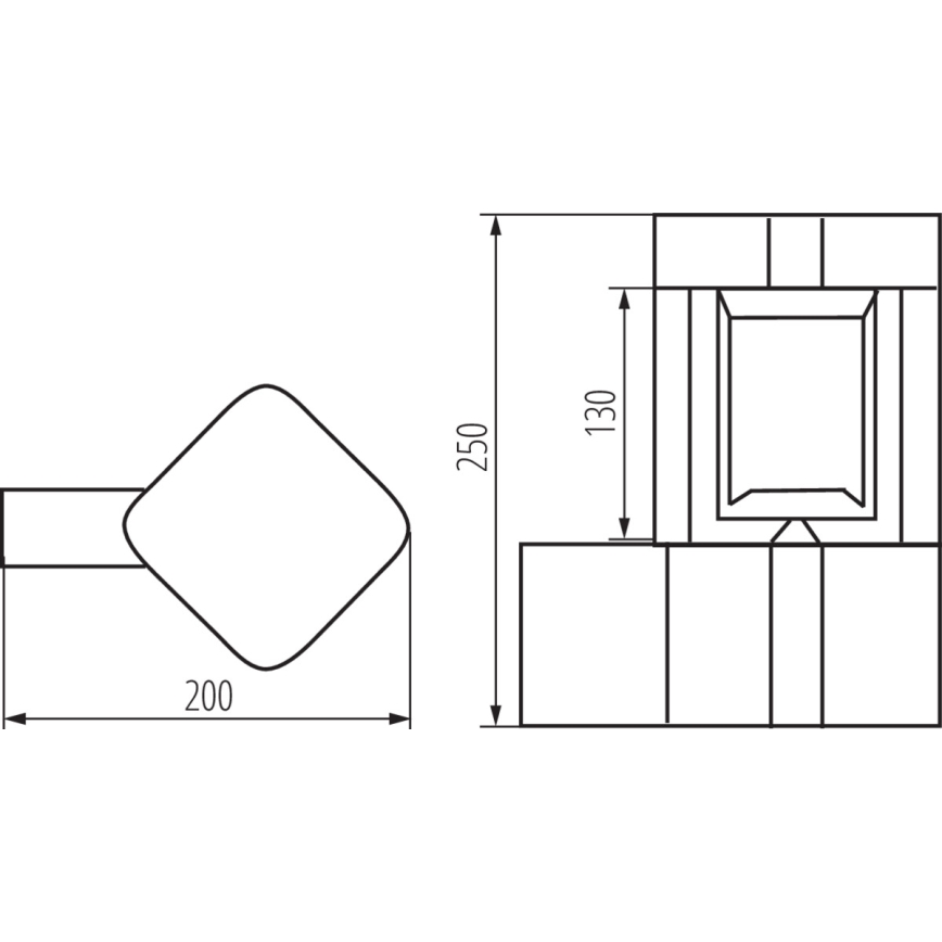 Āra sienas lampa PEVO 1xGX53/11W/230V IP44 antracīts