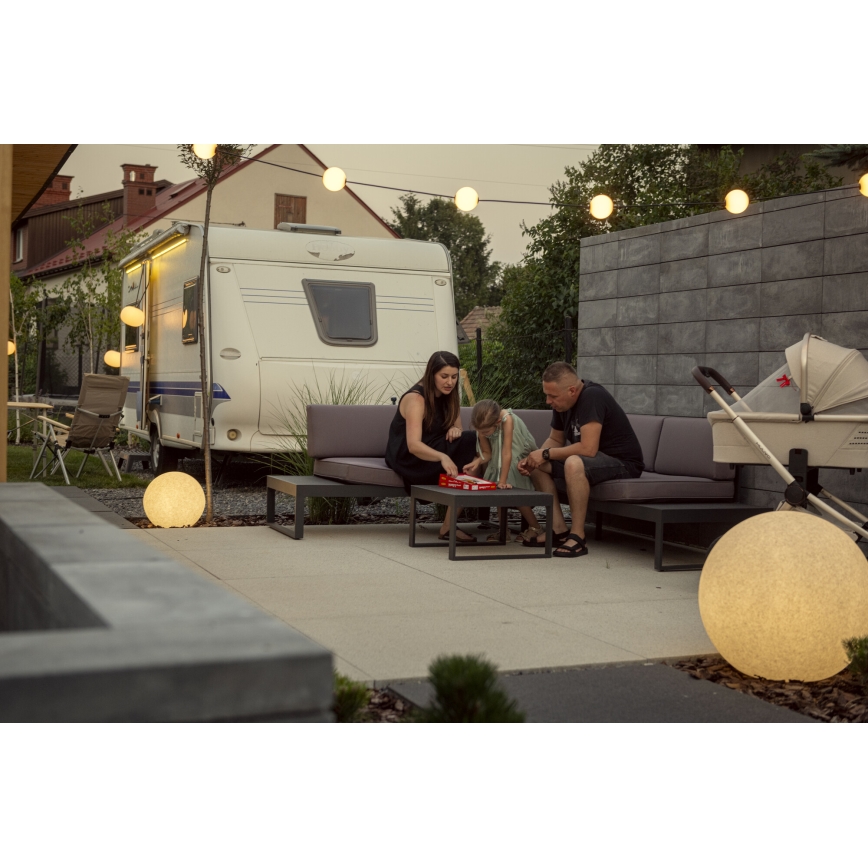 Āra lampa STONO 1xE27/15W/230V Ø 31,5 cm IP65