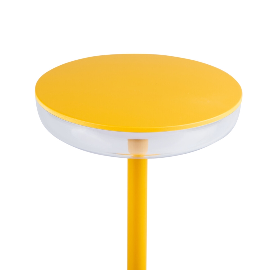 Kanlux 37314 - LED Aptumšojama uzlādējama lampa FLUXY LED/1,7W/1800 mAh IP44 dzeltena