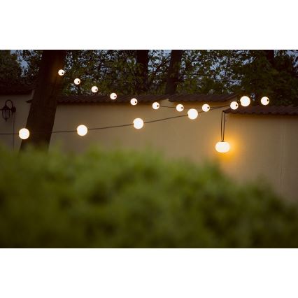 LED Āra dekoratīva virtene GARLAND STONO 10xLED/10W/230V 6m IP67