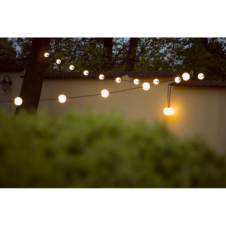 LED Āra dekoratīva virtene GARLAND STONO 10xLED/10W/230V 6m IP67