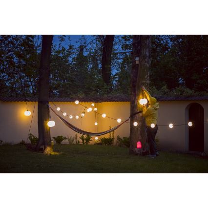 LED Āra dekoratīva virtene GARLAND STONO 10xLED/10W/230V 6m IP67