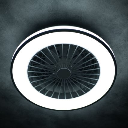 LED Aptumšojama griestu lampa ar ventilatoru PLAVE LED/48W/230V 3000/4000/6500K + tālvadības pults